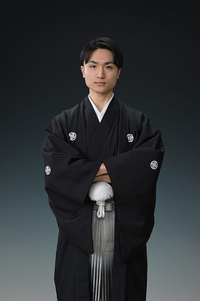 スタジオで撮影した成人式の記念ショット|水戸市 大林写真館