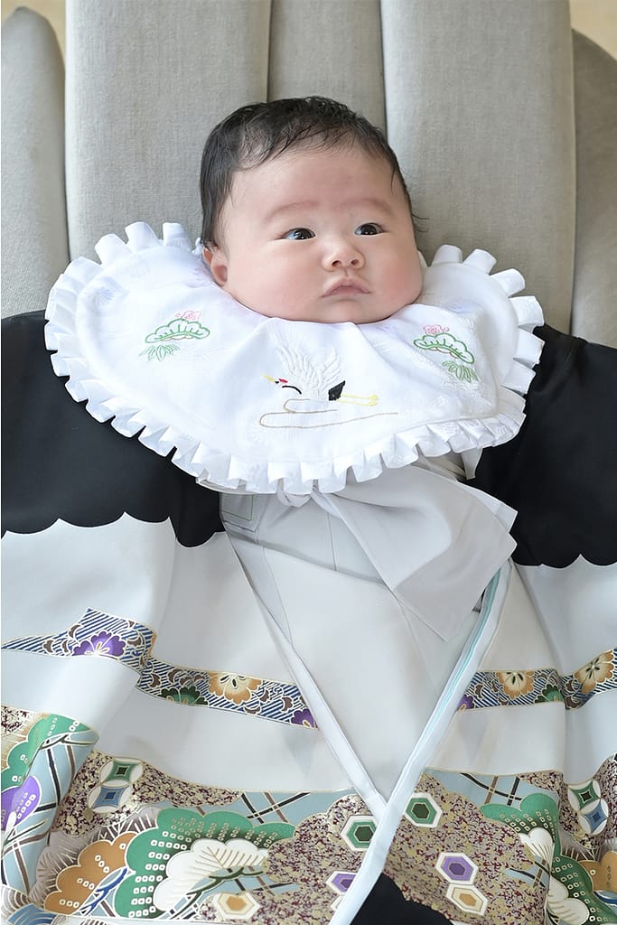 水戸市の写真館で撮影したお宮参りの赤ちゃん写真