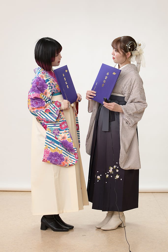 水戸市のセルフ写真館で友達と撮る記念写真