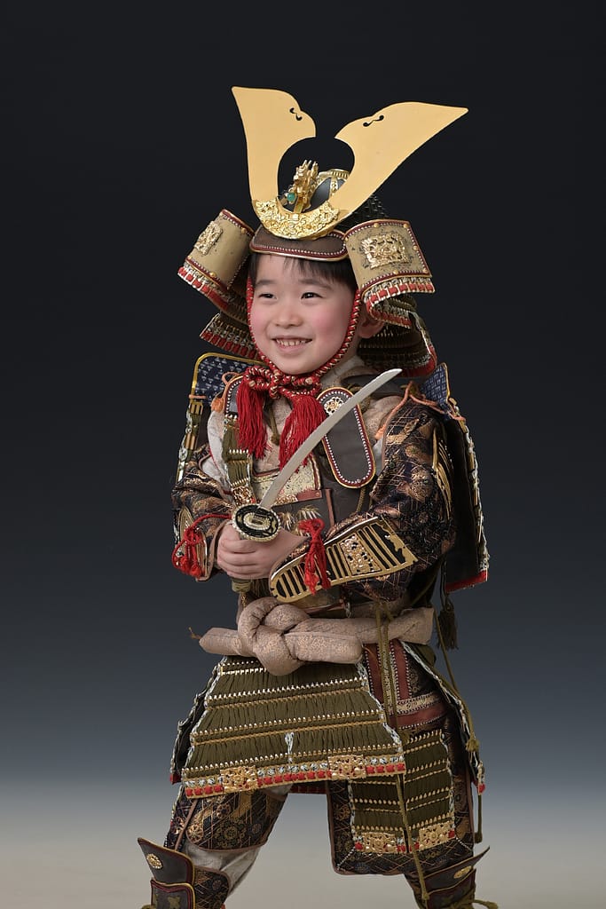 水戸市の写真館で撮影した七五三の男の子の記念写真|大林写真館