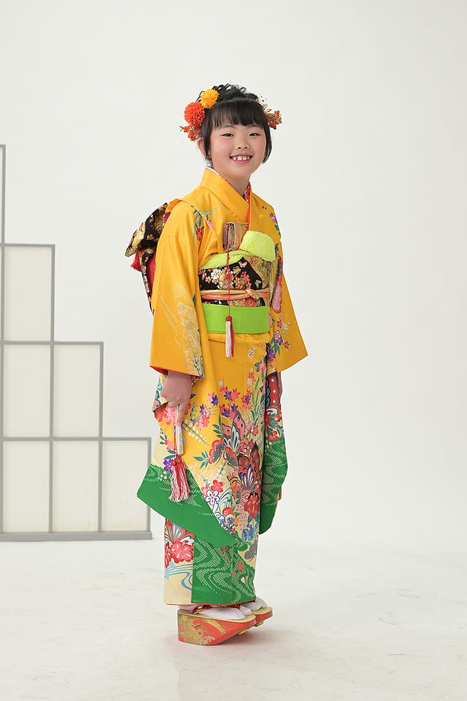 水戸市の写真館で撮影した七五三の女の子の記念写真|大林写真館